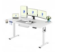 FLEXISPOT Escritorio Elevable Eléctrico 180x80cm, Mesa Escritorio Elevable, Standing Desk Regulable con Memoria, Sistema Anticolisión, Carga 100KG, Mesa Oficina para Casa, Teletrabajo y Gaming, Blanco