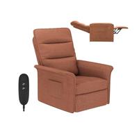 FLEXISPOT Sillón Relax Eléctrico Reclinable, Sillón Reclinable, Sofá Relax Ergonómico para Salón, Dormitorio y Cine en Casa, Sofá Relax Ajustable Ahorro de Espacio para Pisos Pequeños, Moca