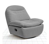 FLEXISPOT XC6 Sillón Relax, Sófa Giratorio con Función Balancín, Sillon TV con Respaldo Ajustable, Silla Reclinable para Dormitorio, Salón y Cine en Casa (Gris Claro)