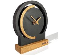 FLEXISTYLE Moderno Reloj de pie pequeño de Madera Roble salón baño (Estilo 4)