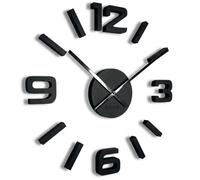 FLEXISTYLE z254g-2 Made in EU DIY 3D Wanduhren DIY Big Wanduhr 50-75cm (Dicke 19MM!) 3D Wanduhr Modern Design EKO Wanduhren Wandtattoo Dekoration Uhren für Büro Wohnzimmer Schlafzimmer Dekoartikel