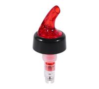 FLEXMAN Vertedor de Botellas de Licor de 30 ml, Práctico Pico de Botella de Plástico Multiusos, Vertedor de Licor, Dispensador de Vino de Bebida Medidora para Pubs, Clubes (Roja)