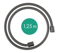 flexo de ducha textil hansgrohe Designflex, longitud 1250mm, 28220340, Color: Cromo negro cepillado