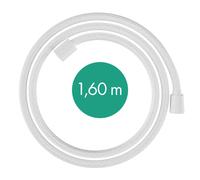 flexo de ducha textil hansgrohe Designflex, longitud 1600mm, 28260700, Color: Blanco Mate