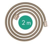 flexo de ducha textil hansgrohe Designflex, longitud 2000mm, 28230140, Color: Bronce cepillado