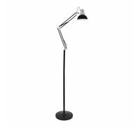 Flexo de pie articulable rutilo 1xe27 negro/cromo 180x28x28 cm