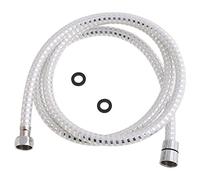 Oryx Hogar Flexo de ducha PVC Blanco/Plata 1,50 metros