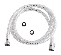 Oryx Hogar Flexo de ducha PVC Blanco/Plata 2,00 metros