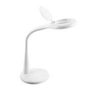 Flexo plath blanco 8w 595lm 5000k c/lupa reg.inten flexib orientab tac