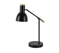 Flexo tejo 1xe27 negro/haya orientable 50x15x16,5cm