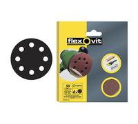 Flexovit Gancho y Lazo Disco de Lija 125mm Áspero 50G (Pack 15) FLV26707