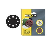Flexovit Gancho y Lazo Disco de Lija 125mm Surtido (Pack 25) FLV26710
