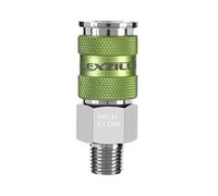 Flexzilla Acoplador Pro de alto flujo, cuerpo de 1/4", MNPT de 1/4" - A53426FZ