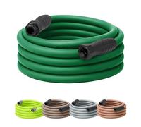 Flexzilla HFZC550GRS-E - Manguera de jardín de 5/8 pulgadas, 50 pies 3/4 pulgadas - 11 1/2 GHT verde bosque con agarre giratorio