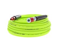 Flexzilla - Manguera de aire con acoplador y enchufe industrial tipo D ColorConnex, 0,63 x 15,24 m, alta resistencia, ligera, híbrida, verde (ZillaGreen) - HFZ1450YW2-D
