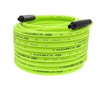 Flexzilla ZillaGreen HFZ38100YW2 - Manguera de aire, 3/8 pulgadas x 100 pies, 1/4 pulgadas, accesorios MNPT, resistente, ligera, híbrida, ZillaGreen