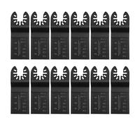 flintronic 12PCS Cuchillas Oscilantes Multiherramienta, Hojas de Sierra para Lijar, Moler y Cortar, Cuchillas Oscilantes para Dremel Multimaster Bosch (con 2 Arandelas)