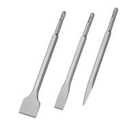 Flintronic Cincel SDS Plus 3pcs, Juego de Accesorios de Herramientas Eléctricas 220-250MM, Adecuado para Concreto, Mampostería,Taladros Ligeros y Martillos de Impacto