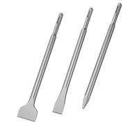 Flintronic Cincel SDS Plus 3pcs, Juego de Accesorios de Herramientas Eléctricas 220-250MM, Adecuado para Concreto, Mampostería,Taladros Ligeros y Martillos de Impacto
