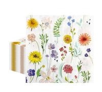 flintronic Servilletas Papel 2 Capas, 40pc Servilletas de Papel Desechables, 33x33cm Servilleta Papel de Flores, Servilletta Papel Decoradas, Servilletas Florales Desechable, Fiesta, Boda, Catering