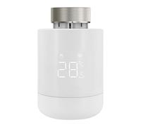 flintronic Valvulas Termostaticas WiFi Inteligente, Cabezal Termostático Inteligente Zigbee, Control Remoto, Ahorro de Energía, Requiere Zigbee Hub, M28X1.5, Pantalla LED, Compatible Alexa y Google