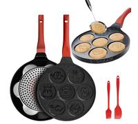 FLIPP & GO COOKING FOR FUN Sartén para Panqueques, Poele a Pancakes Induction, Poele Anti Adhesive, apta para todo tipo de cocina, diseño divertido para niños, sartén para panqueques, 26 cm