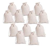 Flisdtry 12 bolsas pequeñas de algodón con cordón reutilizable de tela de muselina, bolsa de para joyas, para bodas, manualidades, jabones, hierbas, té, , frijoles de Navidad