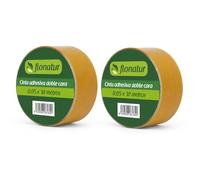flonatur, Cinta adhesiva de Doble Cara para fijación de Césped Artificial, Fijación Duradera y Resistente a la Humedad, interior y exterior, fácil instalación, blanco,10m de largo, 5 cm de ancho (2)