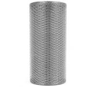 Flonatur Malla gallinero 1x50m hueco 50mm hexagonal de zinc galvanizada triple torsión metálica, (1x50m-Hueco 50mm, Plateado)