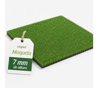 FLONATUR Moqueta Cesped Artificial 2x25m, altura 7-10 mm para Exterior e Interior, Niños y Perros. Varias medidas de rollos, 73.500 Puntadas 2.200 Dtex, vallas de jardín, cercas de piscinas