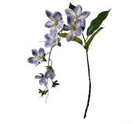 Flor falsa de jazmín llorón de seda, 80 cm, resistente a la intemperie (azul)