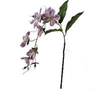 Flor falsa de jazmín llorón de seda, 80 cm, resistente a la intemperie (morado)