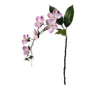 Flor falsa de jazmín llorón de seda, 80 cm, resistente a la intemperie (rosa)