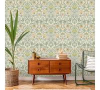 Floral Entrelazados Vid Vintage Papel Pintado Holden Ocre / Crema 13392 Flores