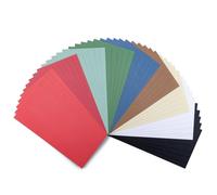 Florence Cartulina de Lino 27 x 13,5cm - 45 Hojas de 250 g en 9 Colores Navidad - Folios de Colores para Scrapbook, Tarjetas de Pascua, Invitactiones de Boda y Manualidades