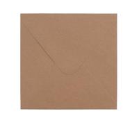 Florence Sobres 14 x 14 - Kraft - 100 unids - 120 g/m² - Sobres autoadhesivos para boda, tarjetas postales, invitaciones, tarjetas de felicitación