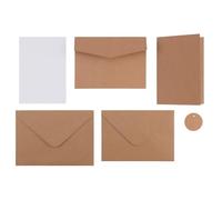 Florence Tarjetas Postales 75x y Sobres 50x Blanco - Manualidades en Papel - Tarjetas y Sobres Lisos para tus Materiales de Tarjetería y Accesorios de Álbum de Recortes - Plegados