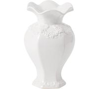 Florero de cerámica blanca Silecomplaza, jarrones decorativos para la decoración moderna del hogar, estilo rústico, diseño minimalista, jarrones bohemios para flores, ideales para sala de estar, dormi