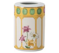 Florero Idyllia, Porcelana, Motivo de impresión de cristal, flor, Amarillo OS