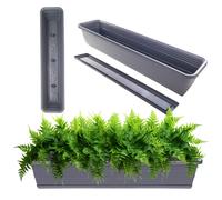 Florero KADAX incl. soporte, con o sin asas, antracita, 80 cm