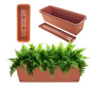 Florero KADAX incl. soporte, con o sin asas, terracota, 50 cm