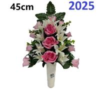 Flores artificiales para cementerio,ramos Flores para santos duraderas de tela con maceta,Gerimport,Envios desde España