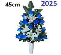 Flores artificiales para cementerio,ramos Flores para santos duraderas de tela con maceta,Gerimport,Envios desde España