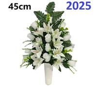 Flores artificiales para cementerio,ramos Flores para santos duraderas de tela con maceta,Gerimport,Envios desde España