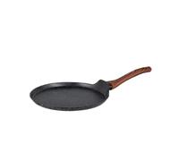 FLORINA MASTER BLACK Sartén de aluminio para crepes de 26 cm | Revestimiento antiadherente | Para todo tipo de placas, incluida inducción | Mango ergonómico soft-touch