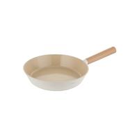 FLORINA Nube sartén de aluminio | 28 cm | Apta para inducción | Revestimiento cerámico resistente a arañazos | Mango suave al tacto con efecto madera | Resistente al calor | Fácil de limpiar