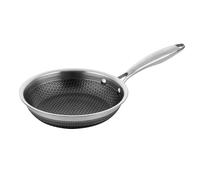 FLORINA Sartén de Acero Inoxidable (20 cm) I Robusta Sartén Induccion LE GOURMET I Estructura Hexagonal de 3 Capas I Sartén Antiadherente I Adecuada para Inducción, Gas y Cocina Eléctrica
