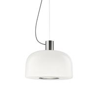 Flos Lámpara colgante Bellhop Glass S2 Bright aluminum