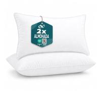 Flowen Cojines Sofa 30x50 Almohadones 2 Unidades Decorativos Relleno Cojin Hipoalergénico Antiácaros y Suave Cuadrado con Funda Exterior Almohada Respirable en Microfibra Blanca Extraíble y Lavable