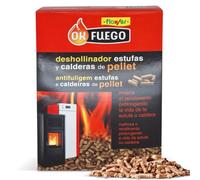 FLOWER Deshollinador para Estufas y Calderas de Pellet 1,5 kg | Elimina Acumulación Hollín, Alquitrán y Polvo | Limpieza Fácil | Ahorro de Combustible | Mayor Vida Útil Chimena y Conductos